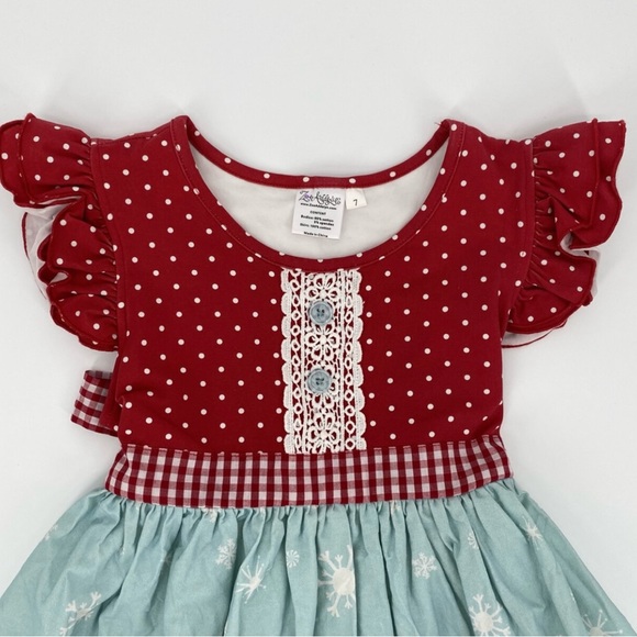 Boutique style Christmas Dress size 7 - Picture 3 of 6